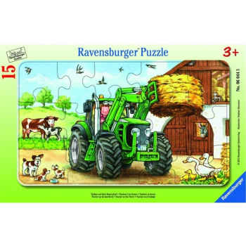 Puzzle 15 Traktor na polu
